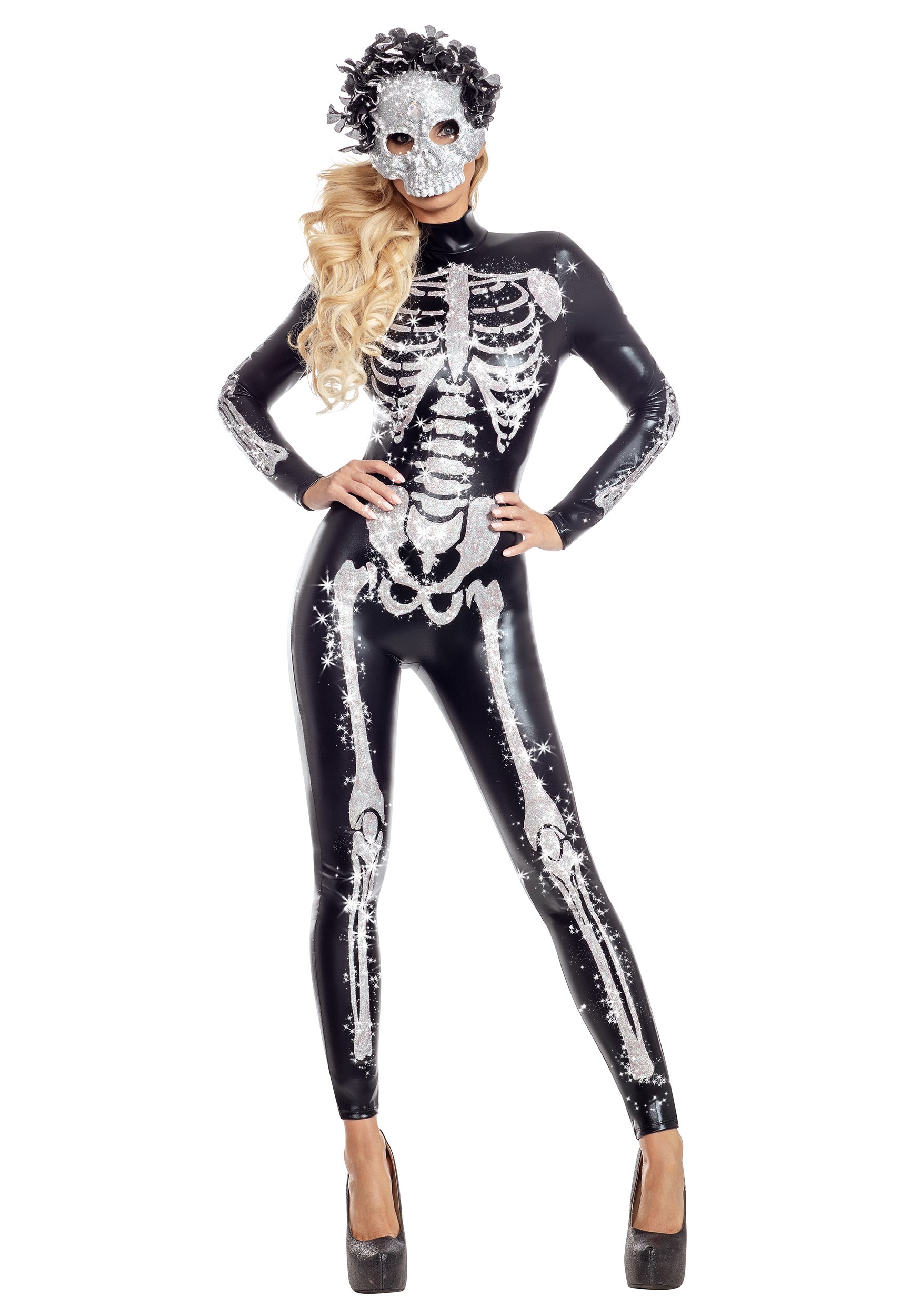 Image of Glamorous Womens Skeletal Beauty Costume ID PKPK2048SP-L