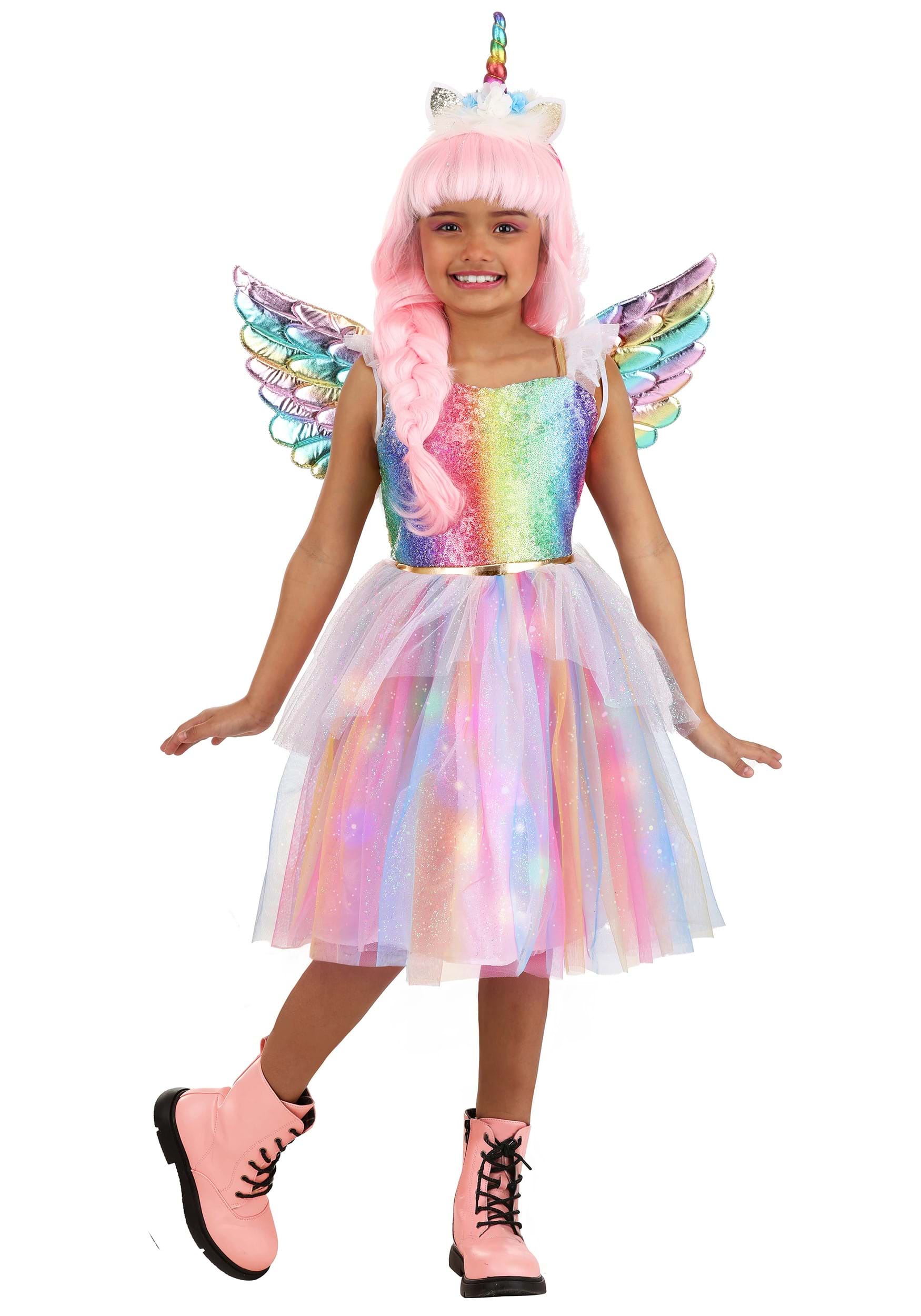 Image of Gleaming Unicorn Kid's Costume ID FUN3948CH-M