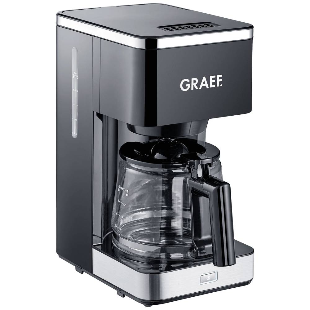 Image of Graef FK 402 Coffee maker Black Cup volume=10 Glass jug Plate warmer