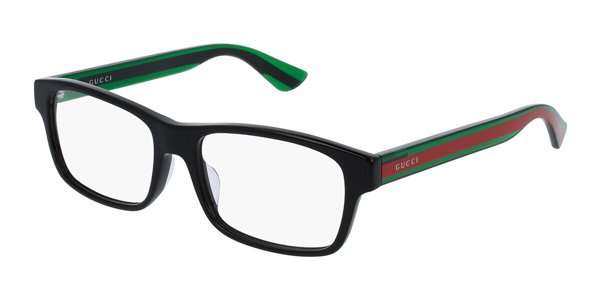 Image of Gucci GG0006OAN Asian Fit 002 55 Czarne Męskie Okulary Korekcyjne PL