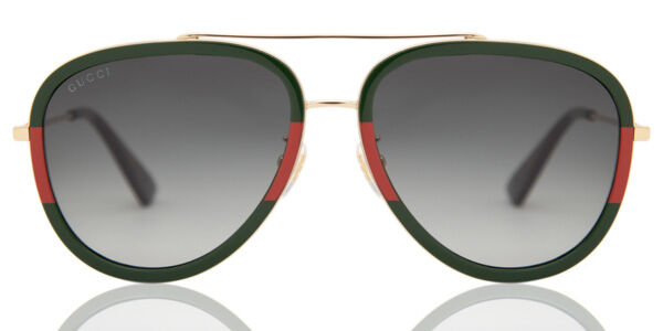 Image of Gucci GG0062S 003 57 Lunettes De Soleil Femme Rouges FR