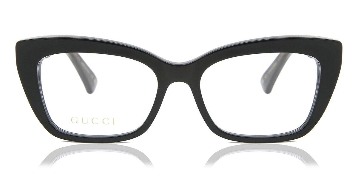 Image of Gucci GG0165ON 001 Óculos de Grau Pretos Feminino PRT