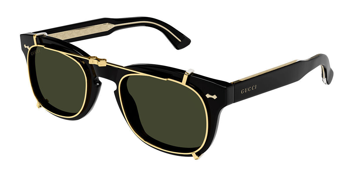 Image of Gucci GG0182S 008 49 Lunettes De Soleil Homme Noires FR