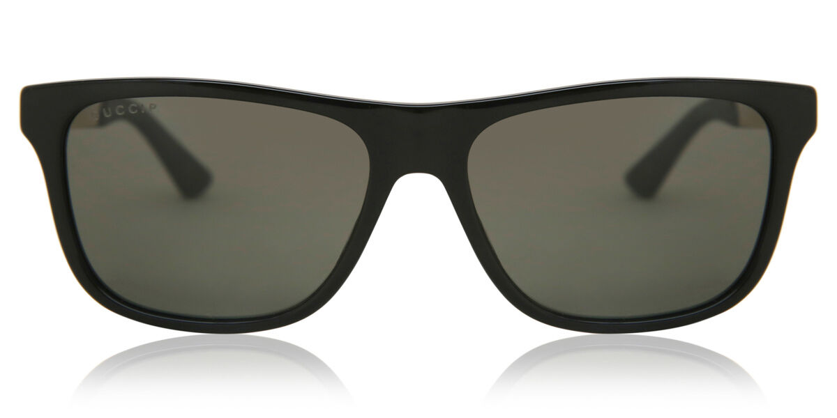 Image of Gucci GG0687S Polarized 002 Óculos de Sol Pretos Masculino PRT