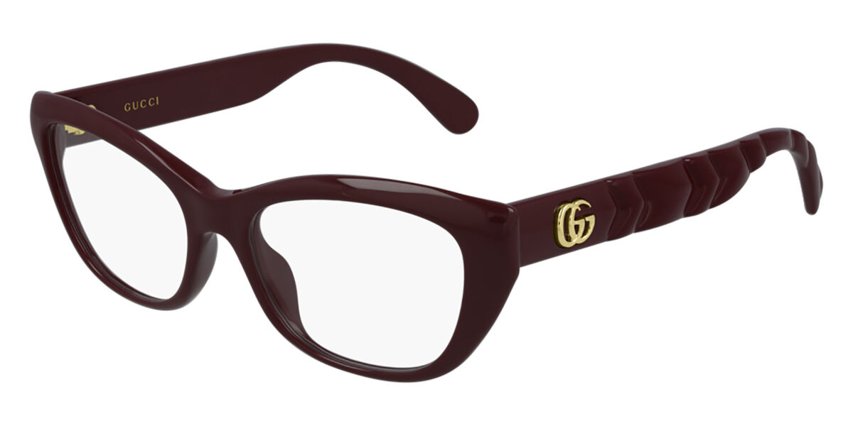 Image of Gucci GG0813O 003 Óculos de Grau Vinho Feminino BRLPT