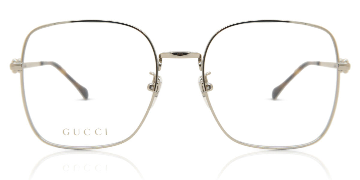 Image of Gucci GG0883OA Asian Fit 003 55 Złote Damskie Okulary Korekcyjne PL