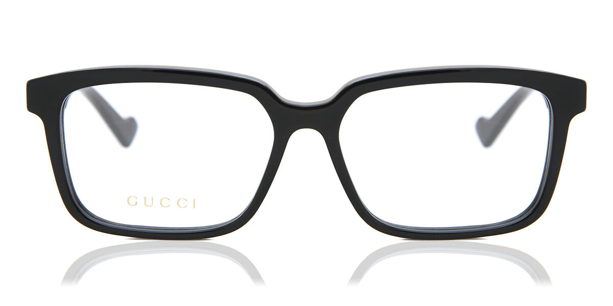 Image of Gucci GG0966OA Asian Fit 001 Óculos de Grau Pretos Masculino PRT