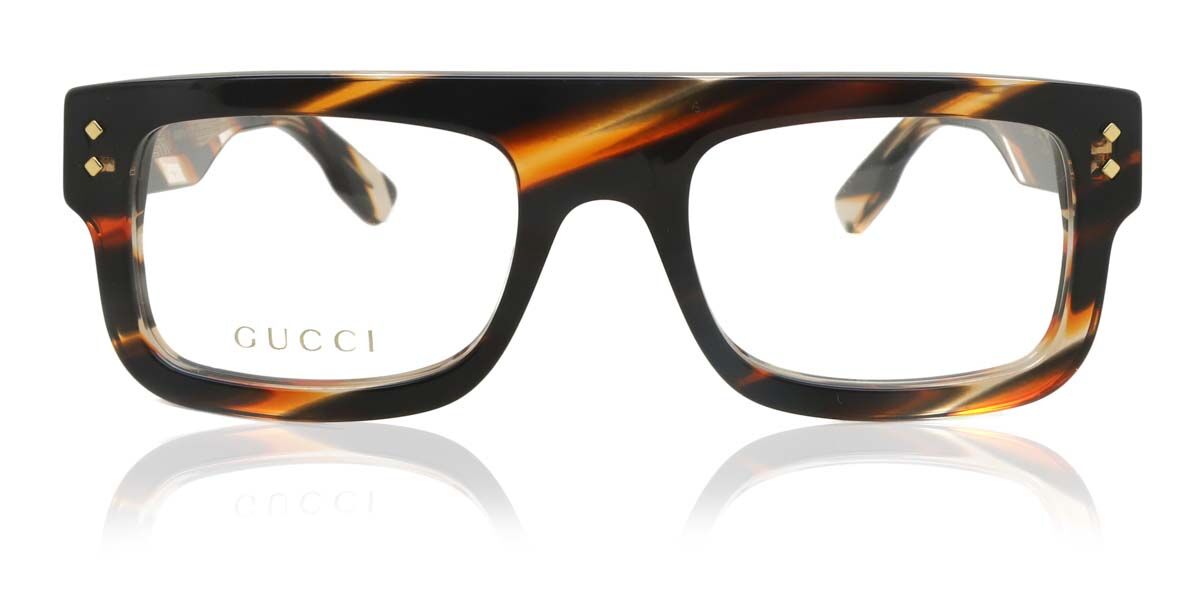 Image of Gucci GG1085O 002 Óculos de Grau Tortoiseshell Masculino BRLPT