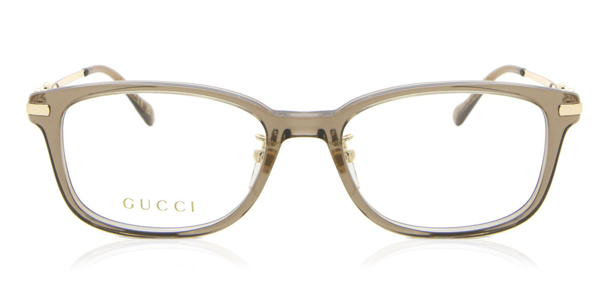Image of Gucci GG1129OJ Formato Asiático 004 Óculos de Grau Marrons Feminino BRLPT