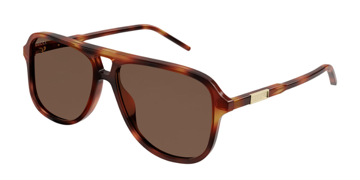 Image of Gucci GG1156S 003 Óculos de Sol Tortoiseshell Masculino BRLPT