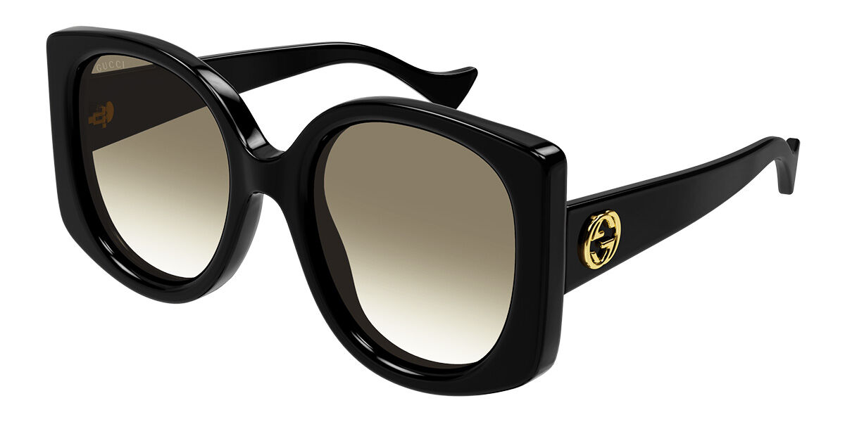 Image of Gucci GG1257SA Formato Asiático 004 Óculos de Sol Pretos Feminino BRLPT