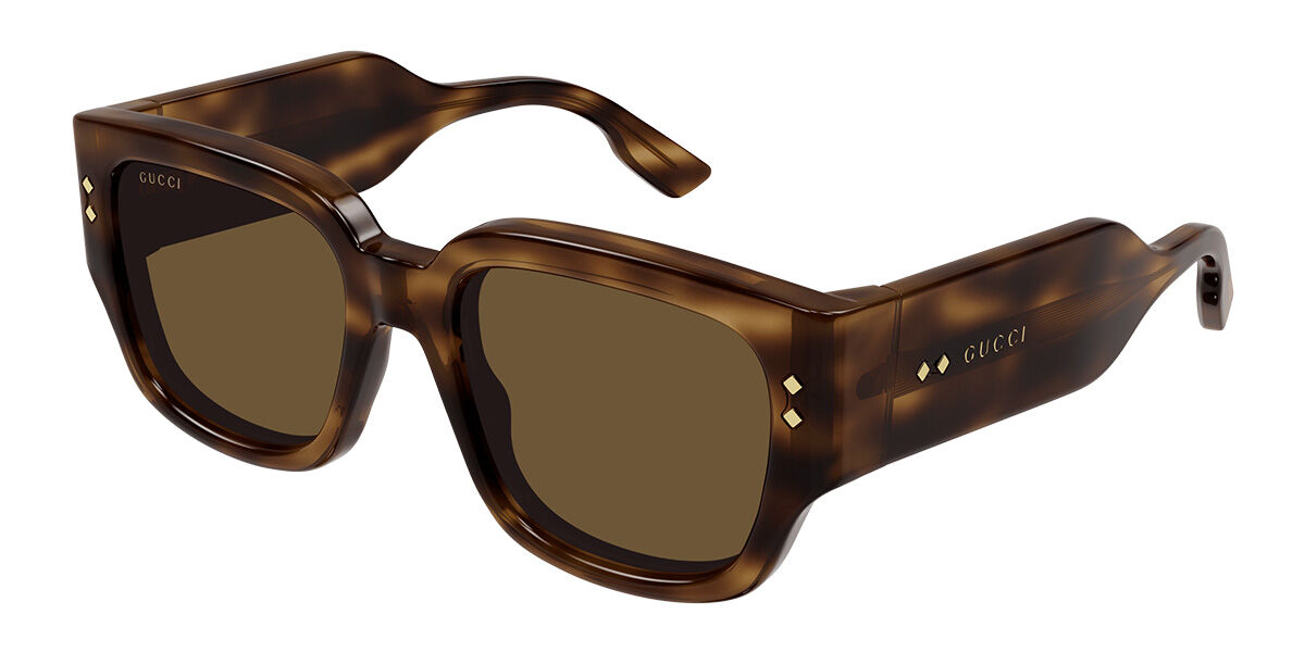 Image of Gucci GG1261S 002 54 Lunettes De Soleil Homme Tortoiseshell FR