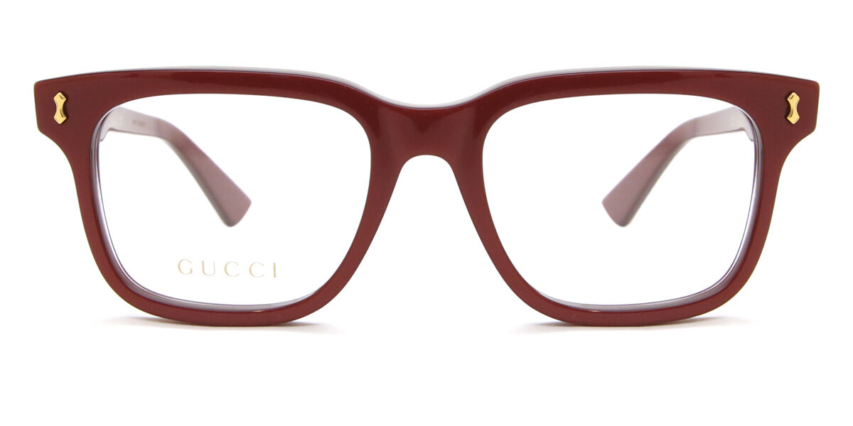 Image of Gucci GG1265O 003 Óculos de Grau Vinho Masculino BRLPT