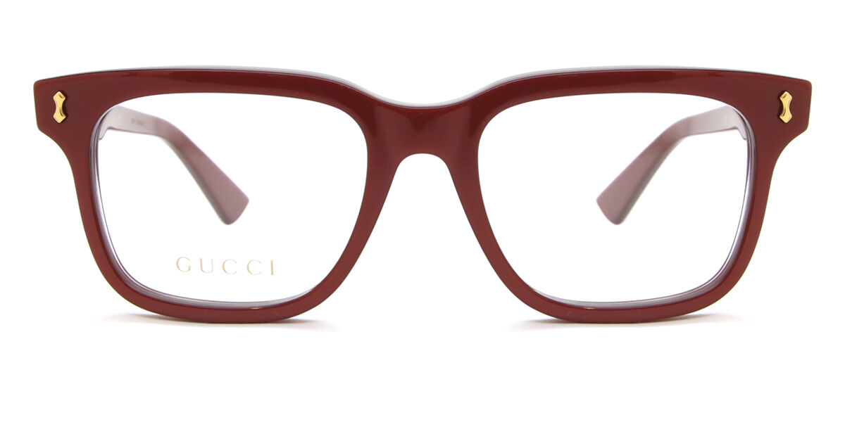 Image of Gucci GG1265O 003 Óculos de Grau Vinho Masculino PRT