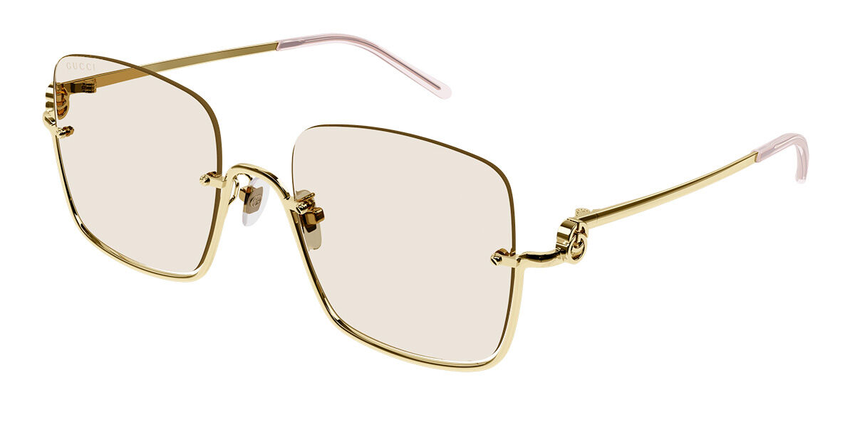 Image of Gucci GG1279S 004 54 Lunettes De Soleil Femme Dorées FR