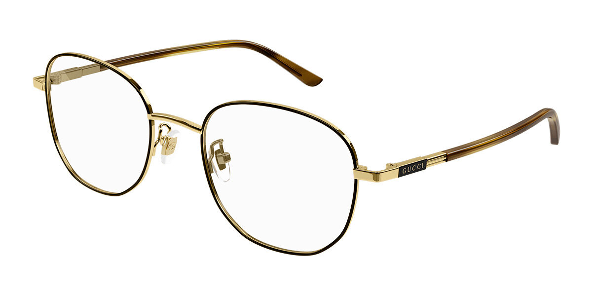 Image of Gucci GG1352O 003 Óculos de Grau Marrons Masculino BRLPT