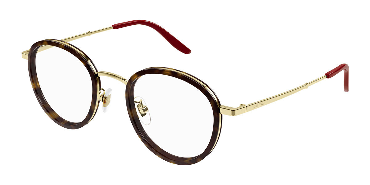 Image of Gucci GG1357OJ Formato Asiático 004 Óculos de Grau Tortoiseshell Masculino BRLPT