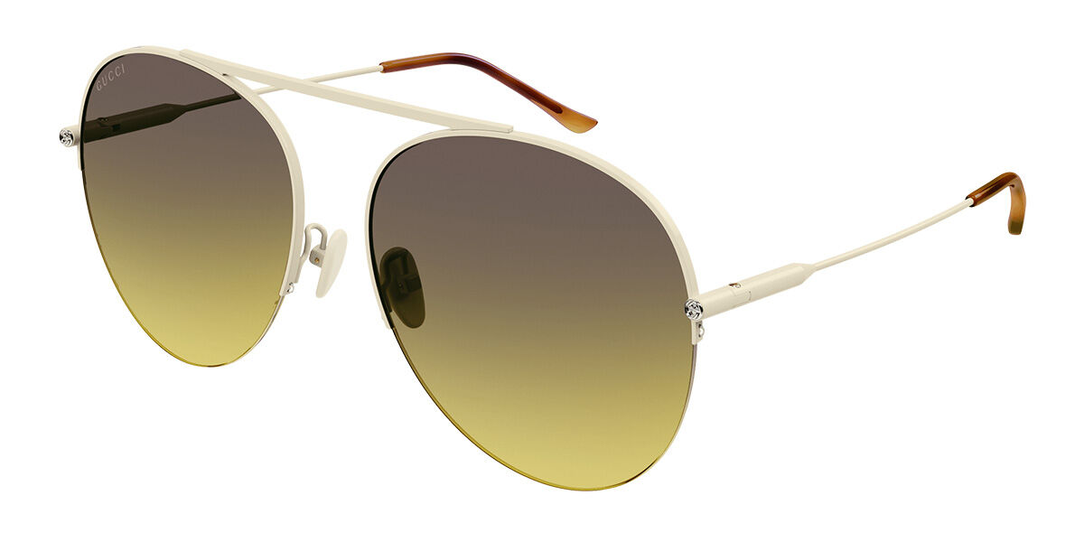 Image of Gucci GG1413S 004 Óculos de Sol Brancos Feminino PRT