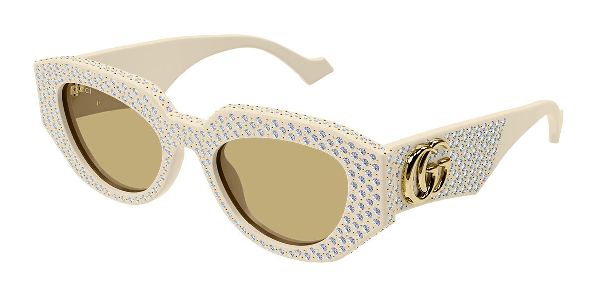 Image of Gucci GG1421S 005 Óculos de Sol Brancos Feminino BRLPT