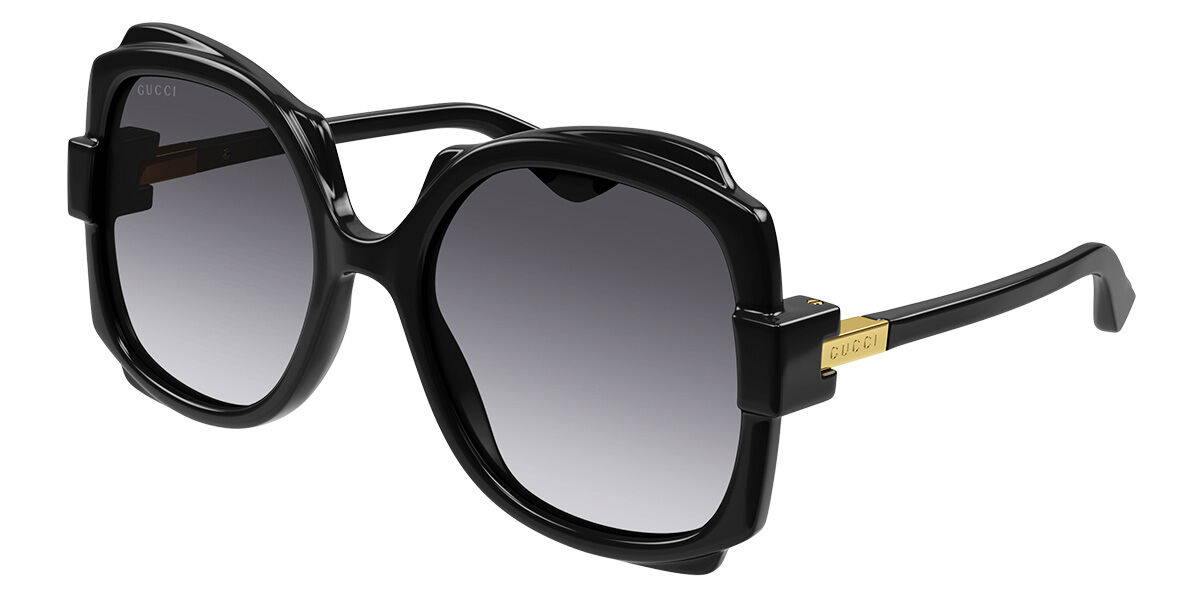 Image of Gucci GG1431S 001 57 Lunettes De Soleil Femme Noires FR