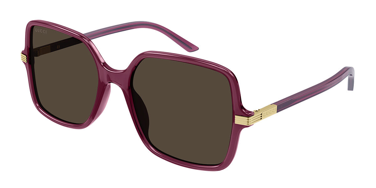 Image of Gucci GG1449S 004 55 Lunettes De Soleil Femme Bordeaux FR