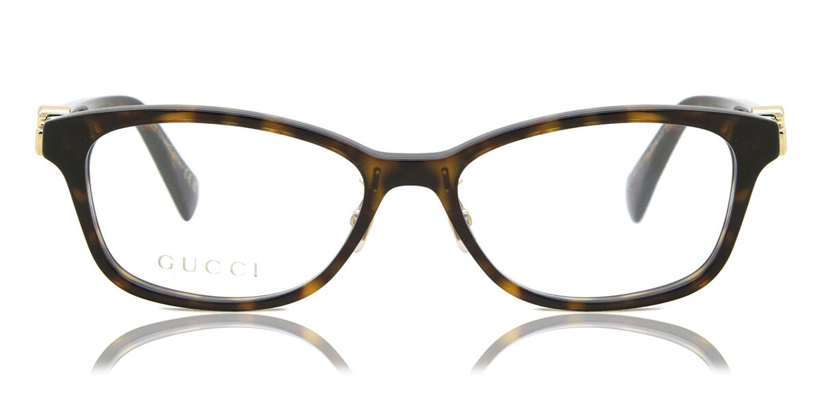 Image of Gucci GG1473OJ Asian Fit 002 52 Tortoiseshell Damskie Okulary Korekcyjne PL