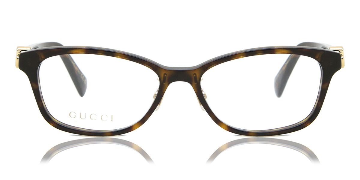 Image of Gucci GG1473OJ Formato Asiático 002 Óculos de Grau Tortoiseshell Feminino BRLPT