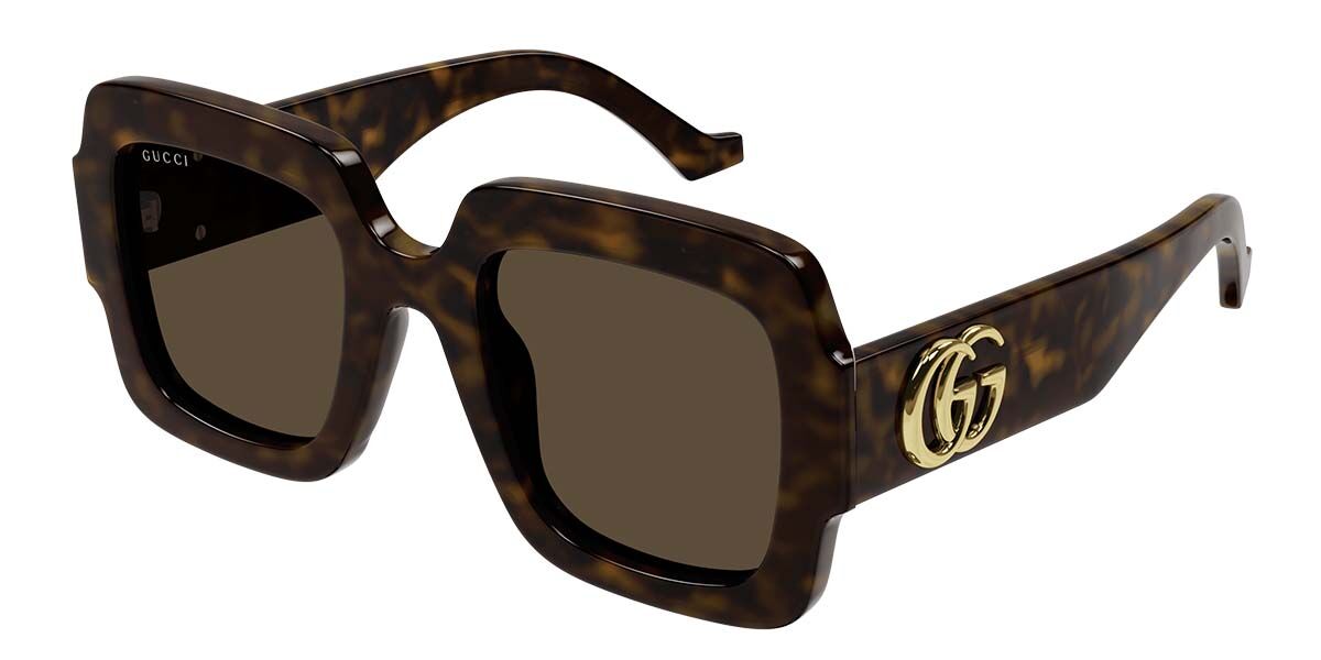 Image of Gucci GG1547S 002 50 Lunettes De Soleil Femme Tortoiseshell FR