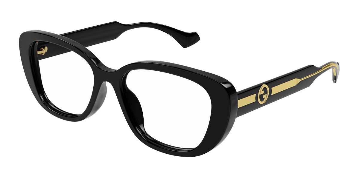 Image of Gucci GG1559OK Asian Fit 001 54 Czarne Damskie Okulary Korekcyjne PL