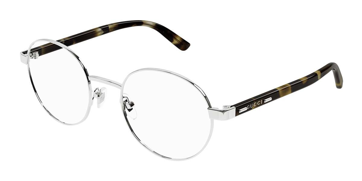 Image of Gucci GG1585O 002 Óculos de Grau Prata Masculino BRLPT