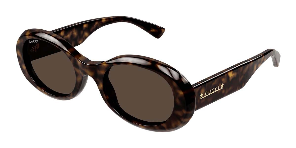 Image of Gucci GG1587S 002 52 Lunettes De Soleil Femme Tortoiseshell FR