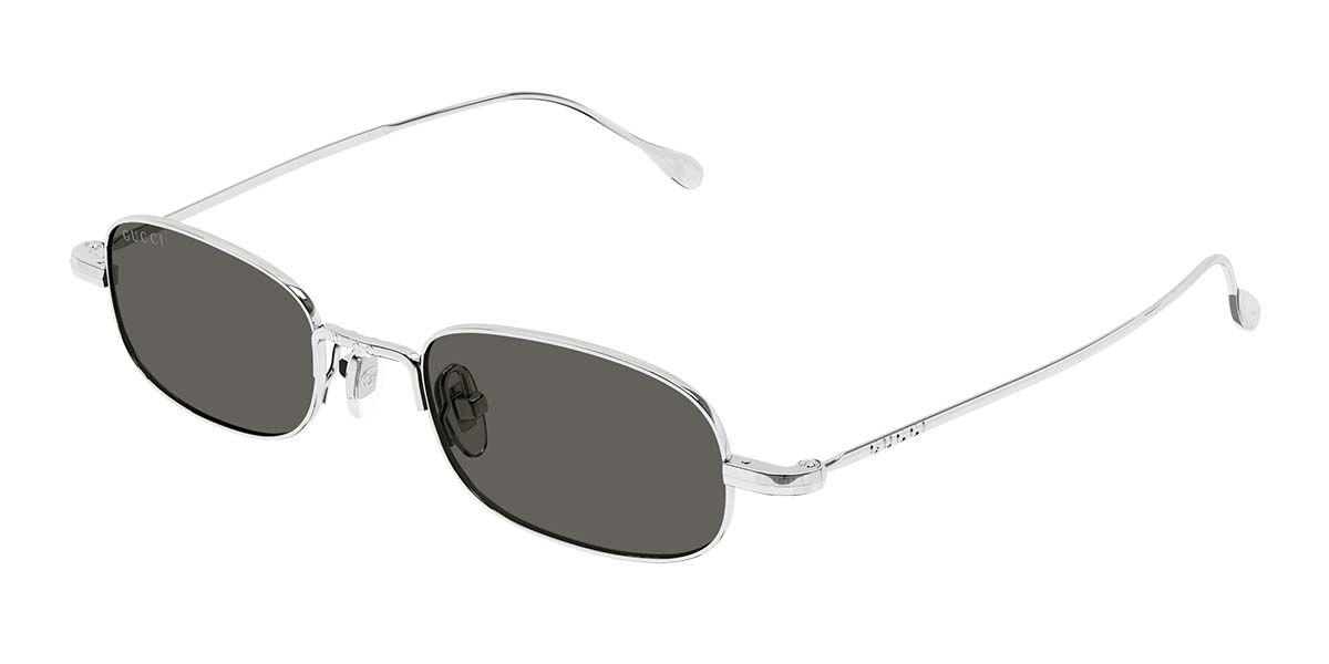 Image of Gucci GG1648S 008 45 Lunettes De Soleil Homme Argentées FR