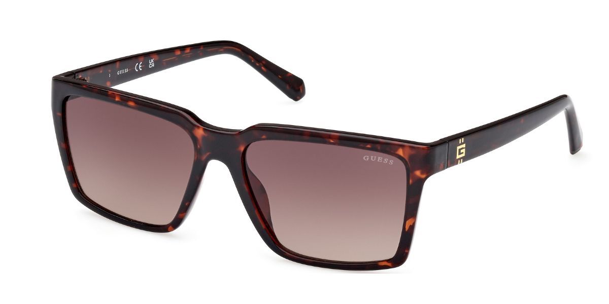 Image of Guess GU00084 52F 58 Lunettes De Soleil Homme Tortoiseshell FR