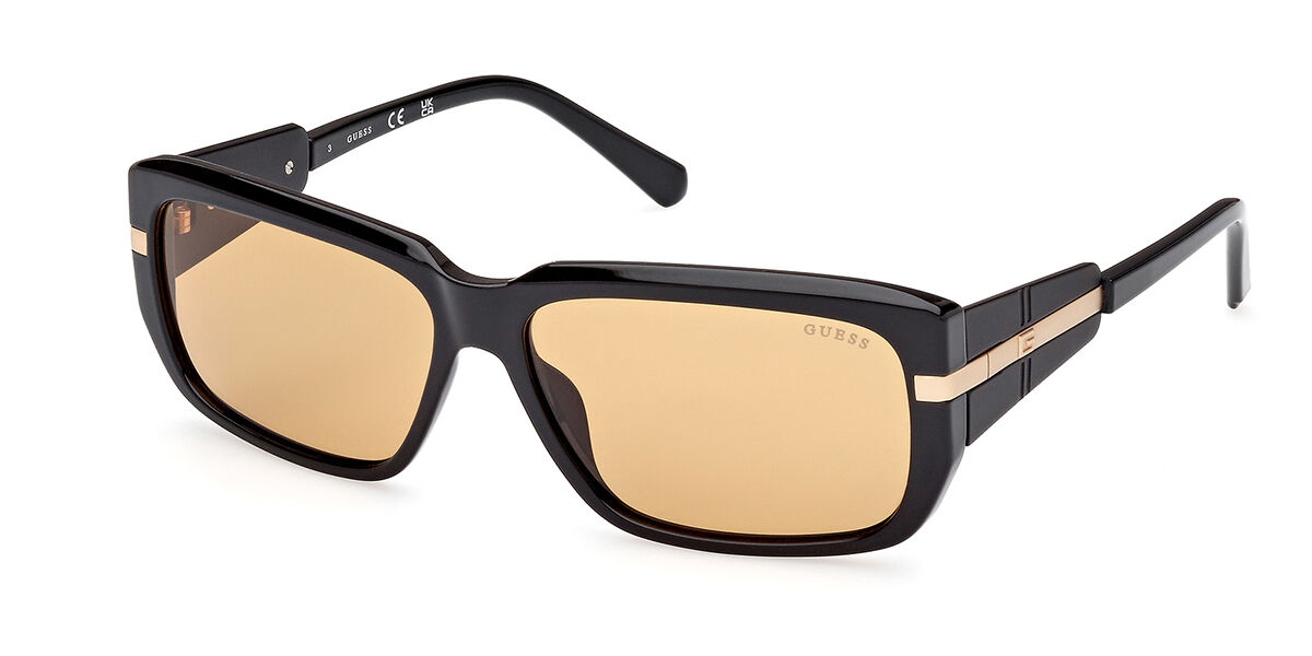 Image of Guess GU00090 01E 60 Lunettes De Soleil Homme Noires FR