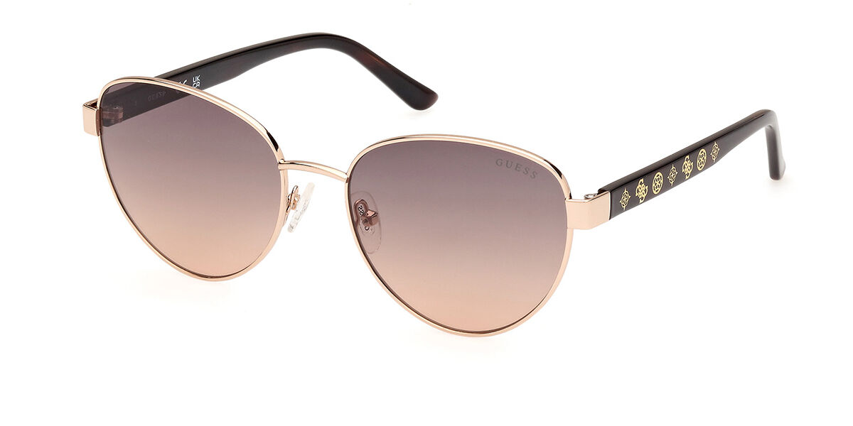 Image of Guess GU00101 32F 55 Lunettes De Soleil Femme Dorées FR