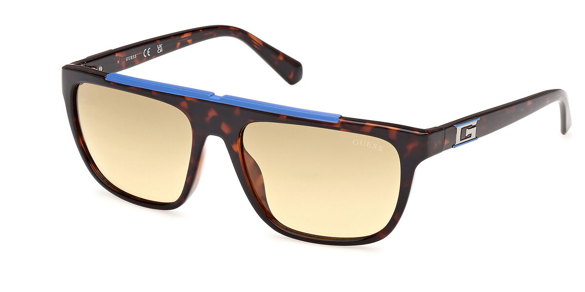 Image of Guess GU00122 52F 57 Lunettes De Soleil Homme Tortoiseshell FR