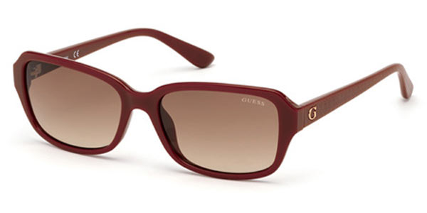 Image of Guess GU7595 66F Óculos de Sol Vermelhos Feminino BRLPT