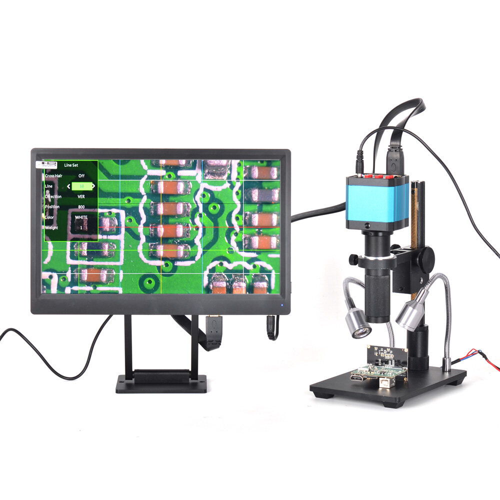 Image of HAYEAR 14 Million Pixels Full HD Color Screen Digital Magnifier Microscope 1 / 23 Inch Electron Digital Micro