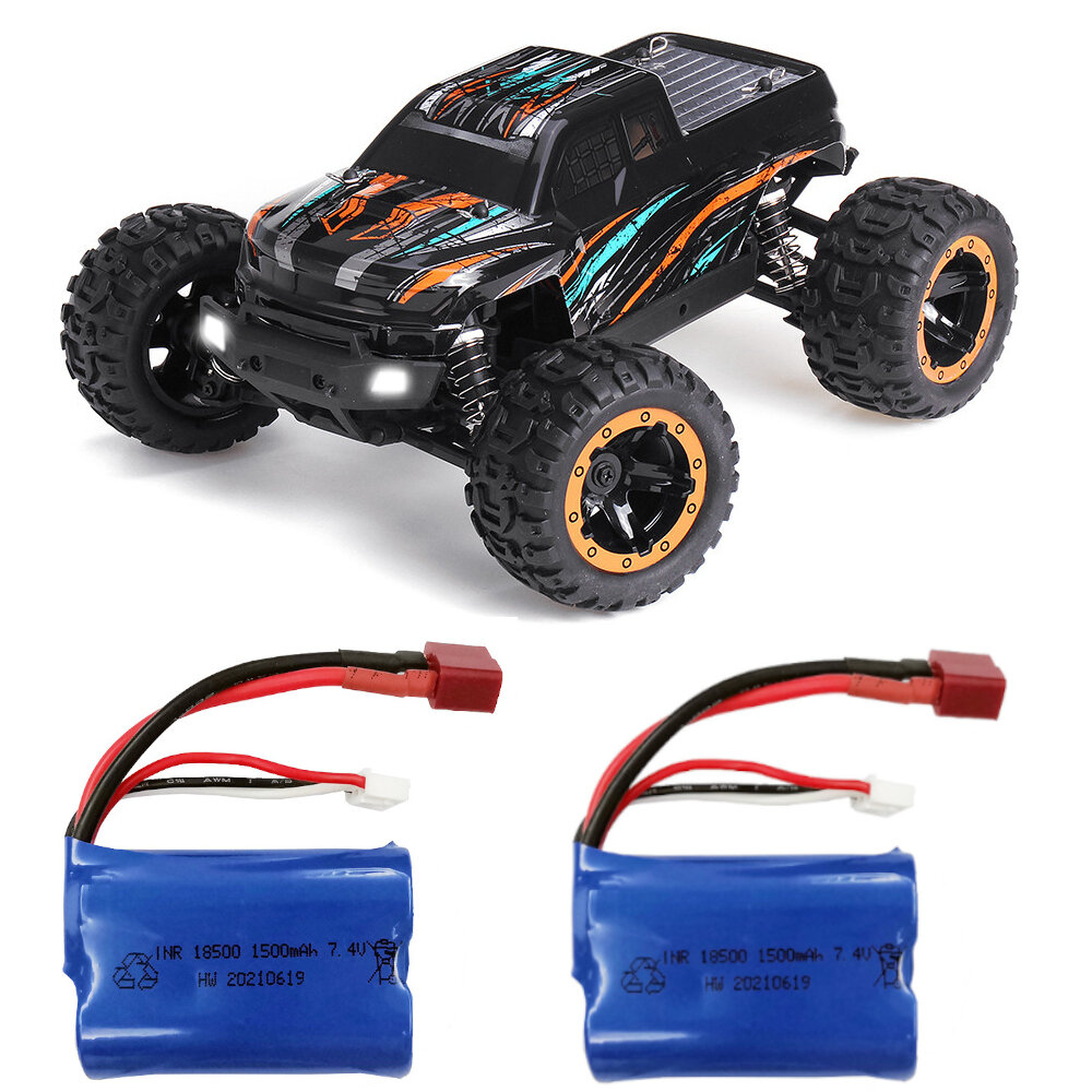 Image of HBX 16889 Two Battery 1/16 24G 4WD 45km/h Brushless RC Car LED Light Full Proportional Off-Road Truck RTR Model
