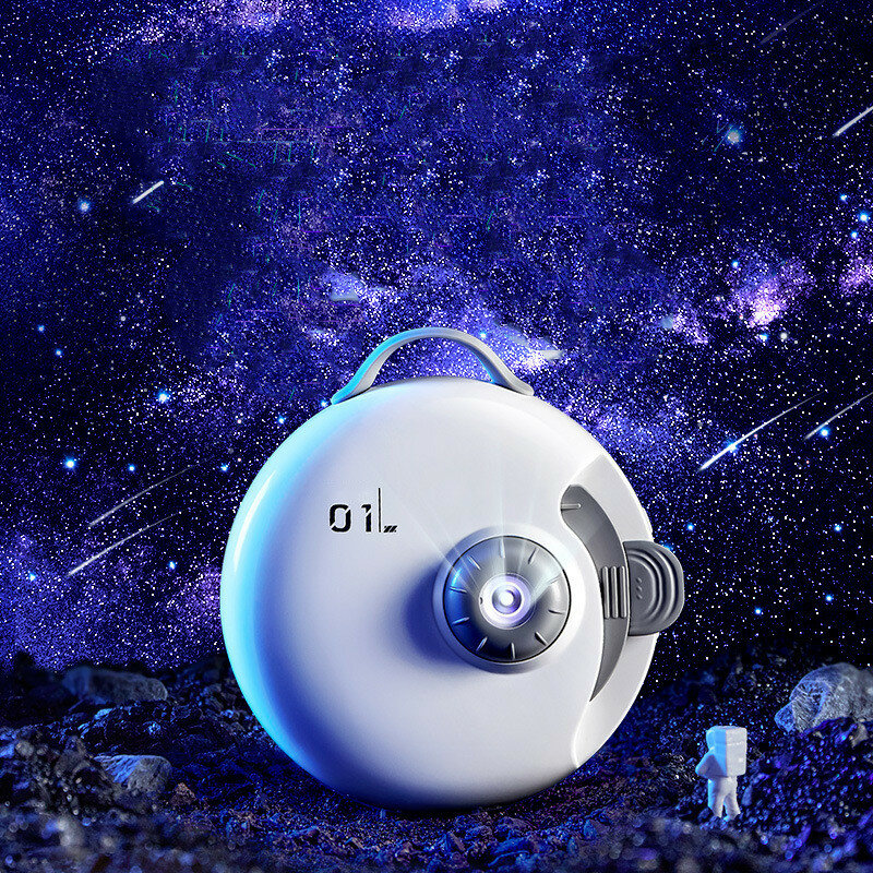 Image of HD Cosmic Galaxy Projection Light 32 Scenes White Moise to Help Sleep Remote Control Birthday Gift