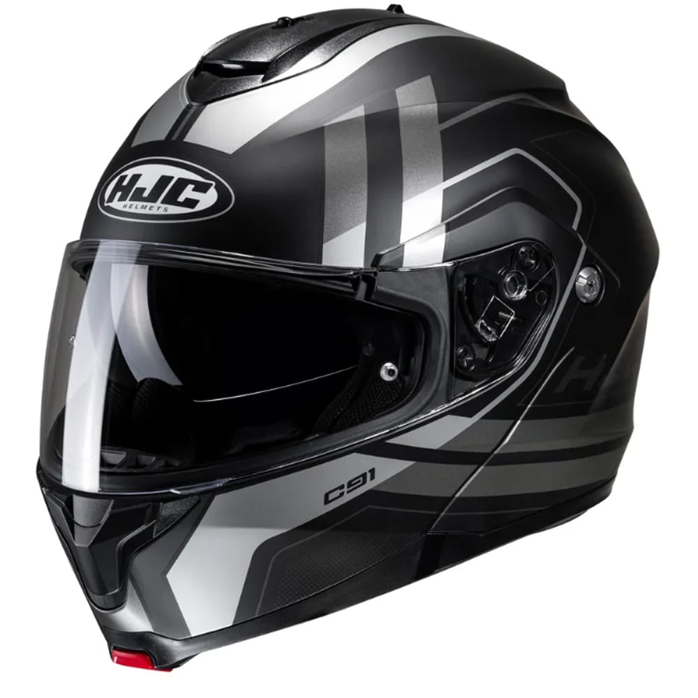 Image of HJC C91 Octo Black Grey MC5SF Modular Helmet Size S ID 8804269372319