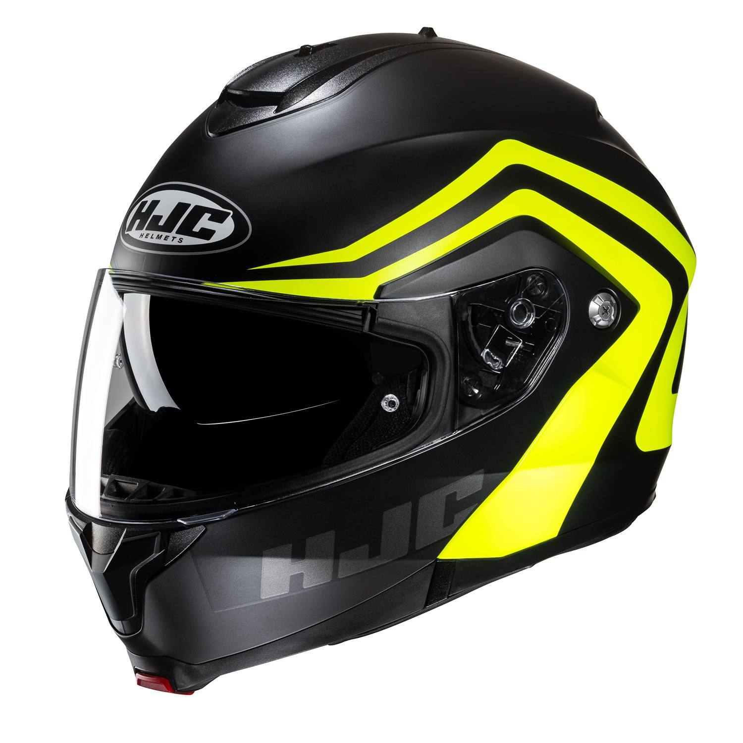 Image of HJC C91N Nepos Black Yellow Modular Helmet Größe L