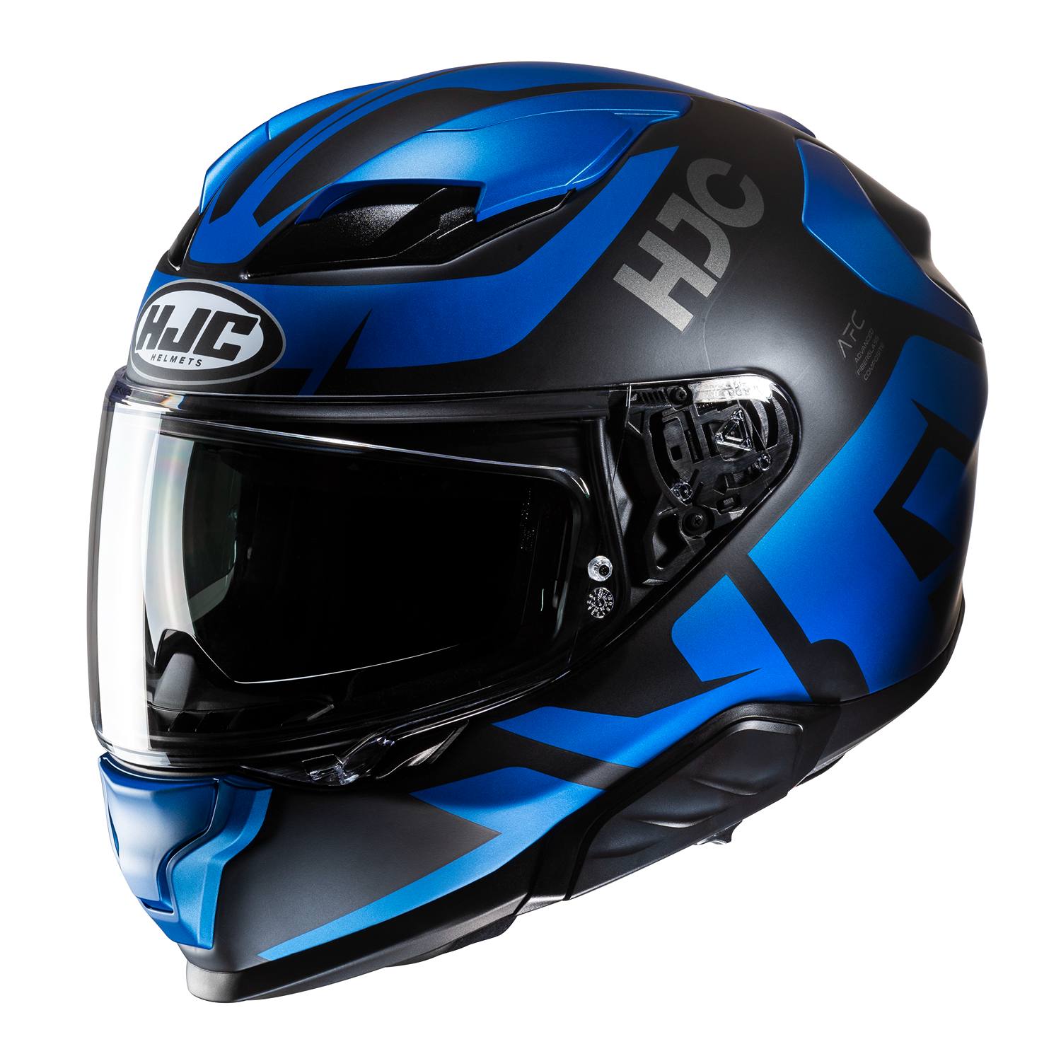 Image of HJC F71 Bard Black Blue Full Face Helmet Größe XL