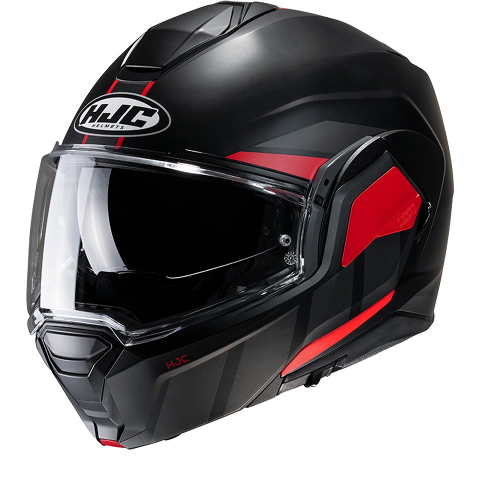 Image of HJC I100 Beis Black Red MC1SF Modular Helmet Talla S