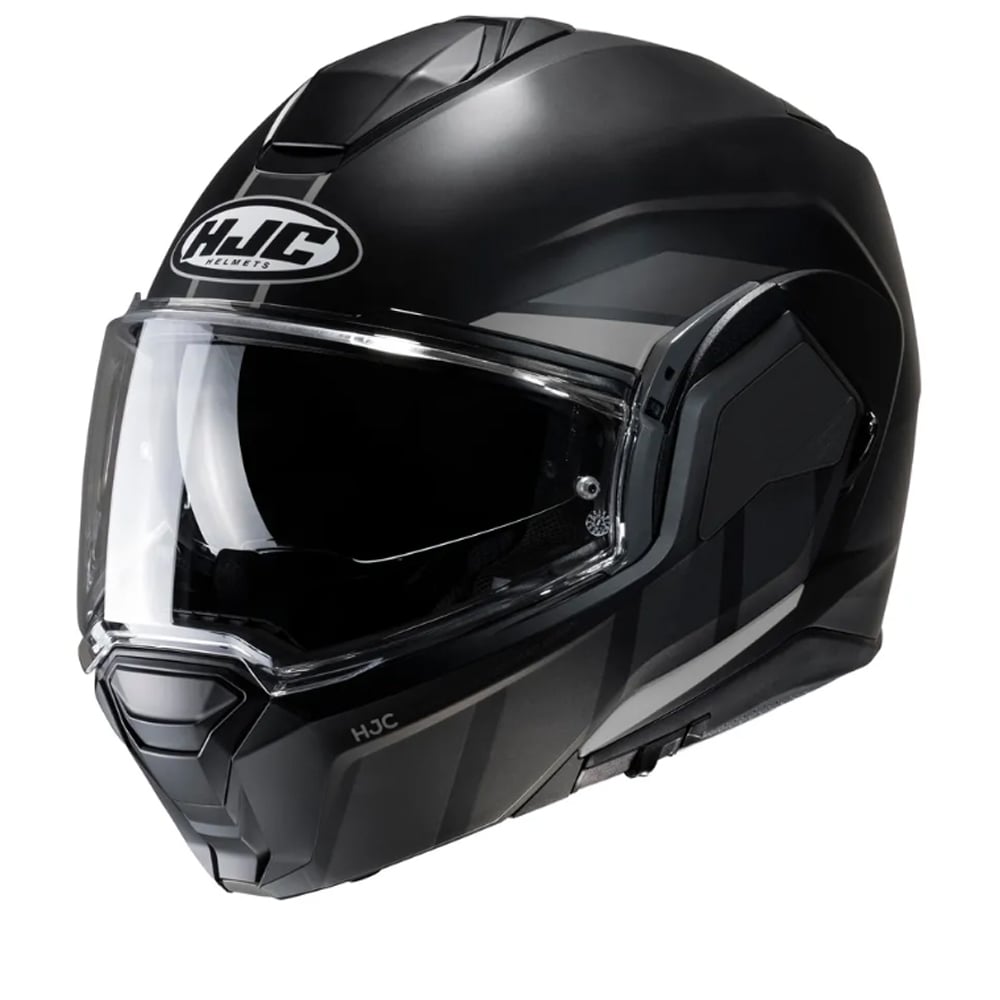 Image of HJC I100 Beis Noir Gris MC5SF Casque Modulable Taille M