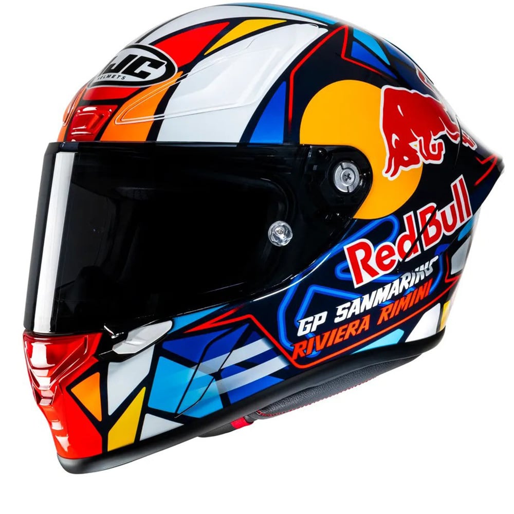 Image of HJC RPHA 1 Misano White Blue Full Face Helmet Größe M