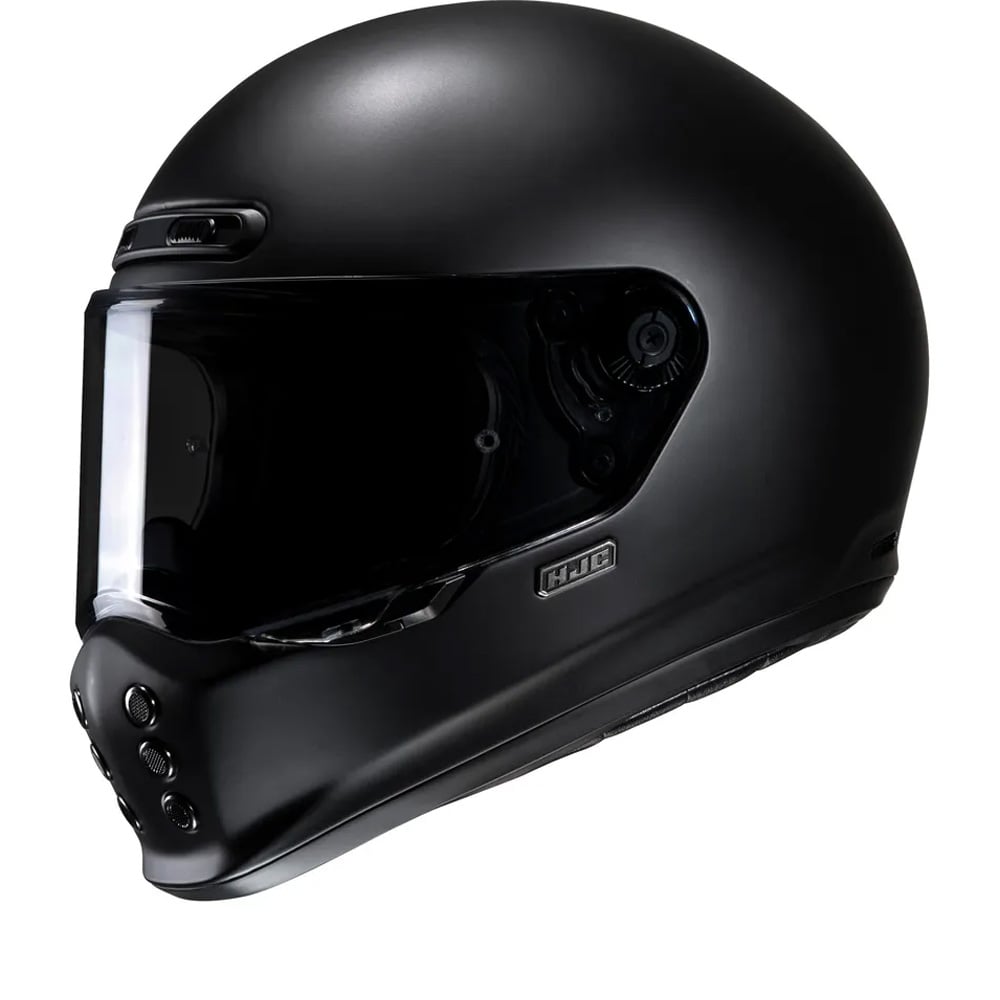 Image of HJC V10 Flat Black Semi Flat Black Full Face Helmet Size XS EN