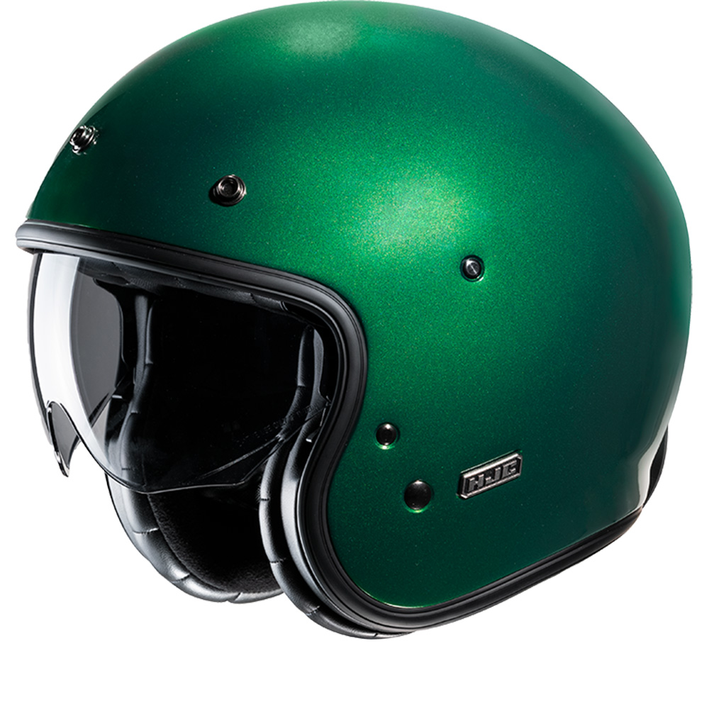 Image of HJC V31 Grün Deep Grün Open Face Helmet Größe 2XL