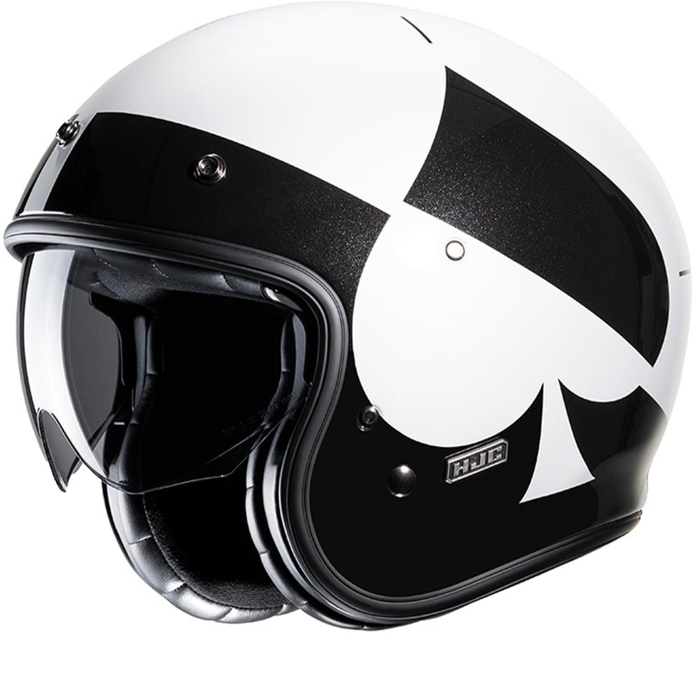 Image of HJC V31 Kuz White Black MC5 Open Face Helmet Talla XS
