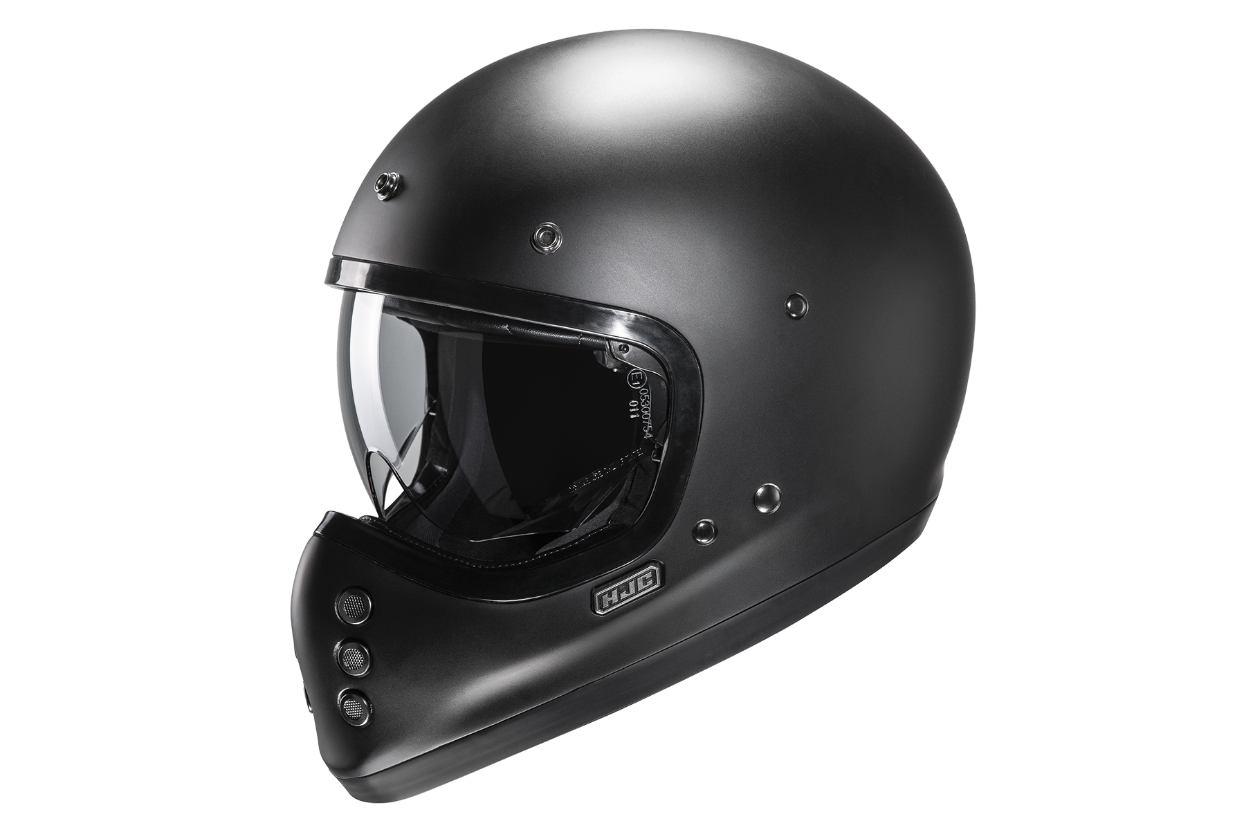 Image of HJC V60 Flat Black Semi Flat Black Full Face Helmet Size S EN